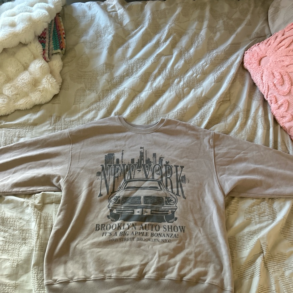 Hollister Taupe Cityscape Sweatshirt